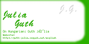 julia guth business card
